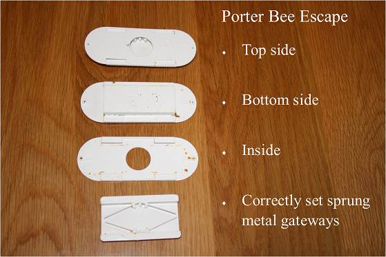 4Pcs Porter Bee Escapes Beekeepers Beekeeping Hive Useful New Tool Plastic T8J6 